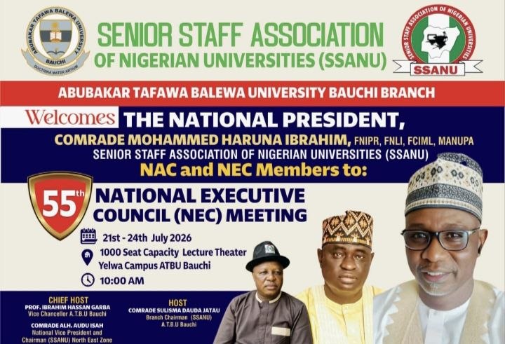 The 55TH National Executive Council Meeting of the Senior Staff Association of Nigerian Universities at ATBU, Bauchi State