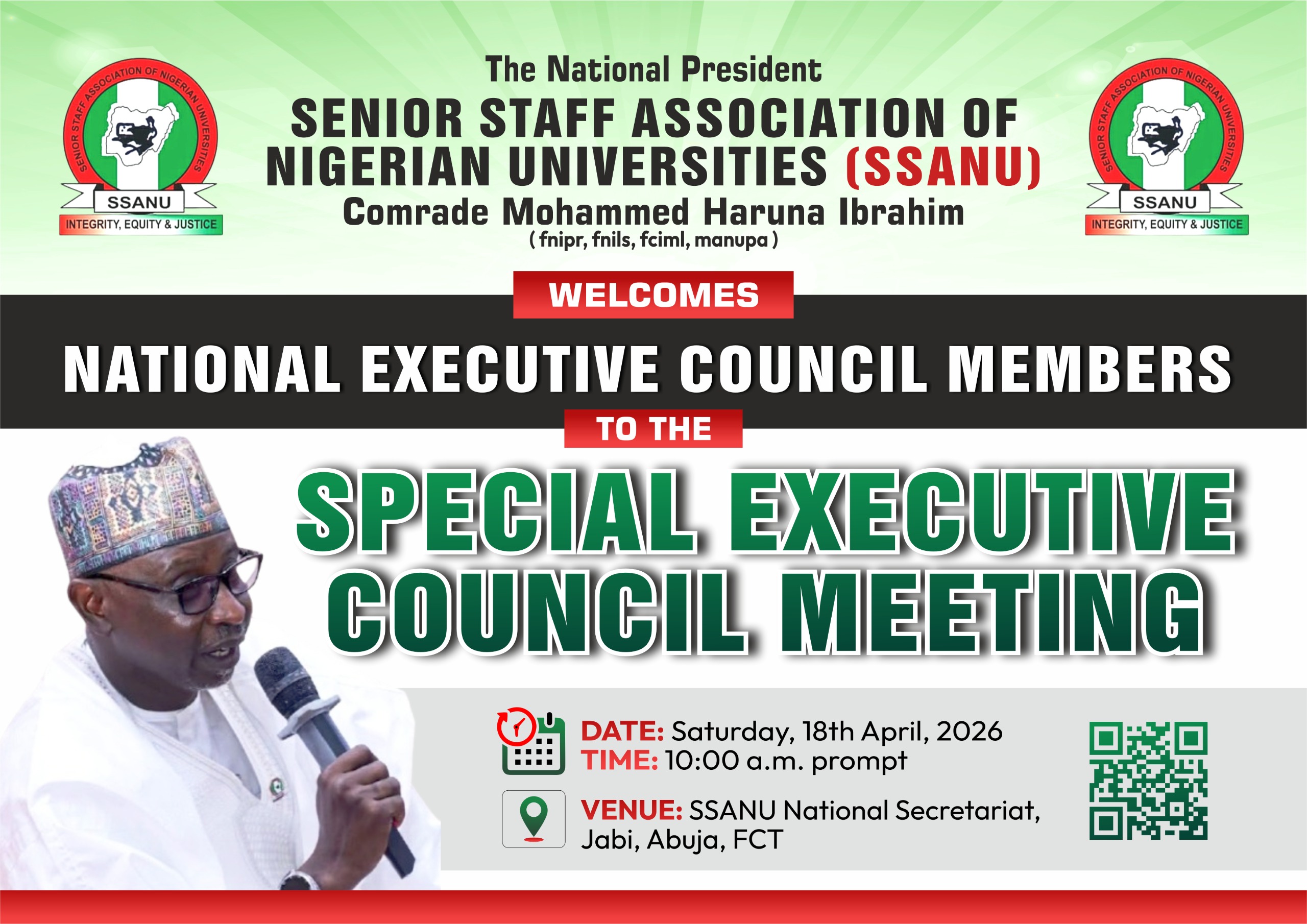 The 55TH National Executive Council Meeting of the Senior Staff Association of Nigerian Universities at ATBU, Bauchi State